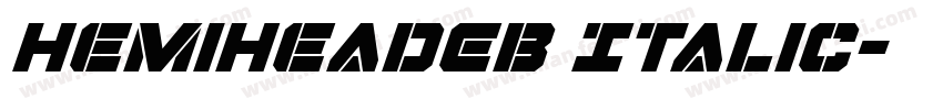 HemiHeadEb Italic字体转换